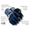 Magid TREX Flex Series TRX685 Extremely Lightweight Aerodex Shell Impact Glove Cut Level A6, PR TRX685-XXL - alternate 3
